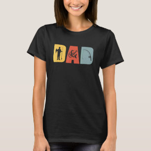 Camiseta Hombres Hombres Vintage Pesca Papá Pescador Padre