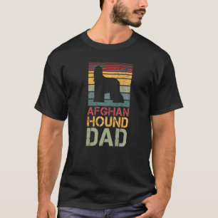 Camiseta Hombres Hound Afghan Dad Vintage Dog Dogings Cloth