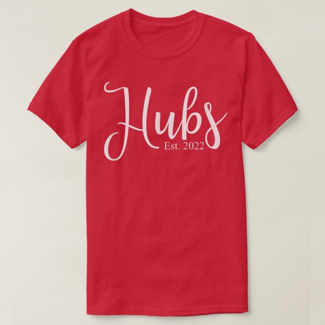 Camiseta Hombres Hubs 2022 Boda coincidente Cute nuevo mari (Diseño del anverso)