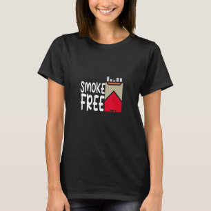 Camiseta Hombres Humo Libre Deja De Fumar Nicotina No Fumad