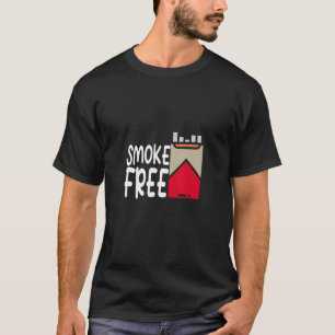 Camiseta Hombres Humo Libre Deja De Fumar Nicotina No Fumad