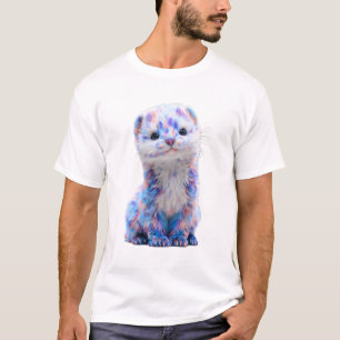 Camiseta Hombres Hurones de Algodón de Azúcar Galaxia Paste
