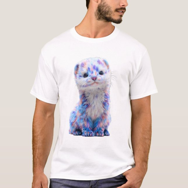 Camiseta Hombres Hurones de Algodón de Azúcar Galaxia Paste (Anverso)