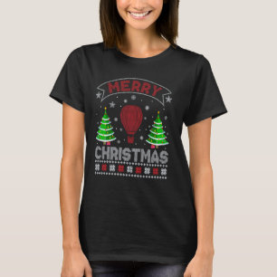 Camiseta Hombres iluminando árboles de navidad mujeres glob