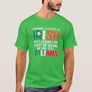 Camiseta Hombres Italia San Patrick's Day italiano Funny Sh