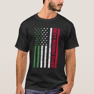 Camiseta Hombres Italiano No Italia Bandera Estadounidense 
