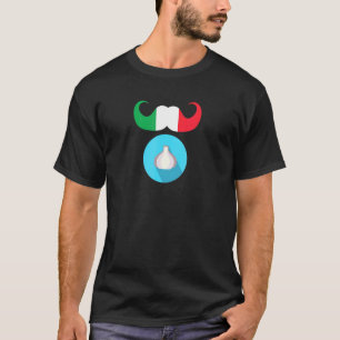 Camiseta Hombres italianos con ajo Las mujeres cortan el pa