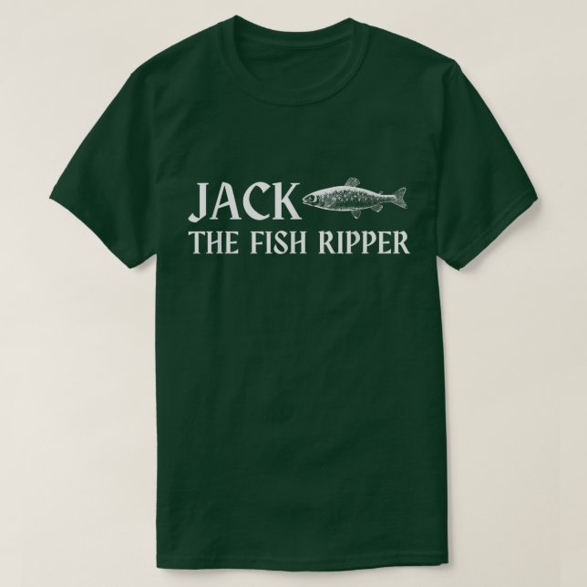 Camiseta Hombres Jack The Fish Ripper Fisher Gear Angler Fu (Diseño del anverso)