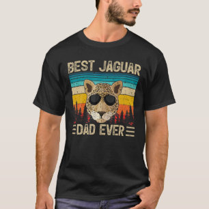 Camiseta Hombres Jaguar Vintage Funny Mejor Papá Jaguar Nun