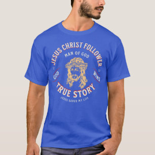 Camiseta Hombres Jesucristo Seguidor Hombre de Dios Prima
