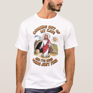 Camiseta Hombres Jesús saliendo de mi cueva