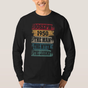 Camiseta Hombres Joseph 1950 72 años 72 años Decoración de