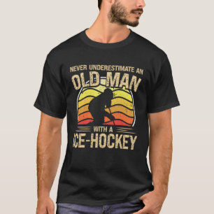 Camiseta Hombres Jugadores De Hockey Sobre Hielo Nunca Sube