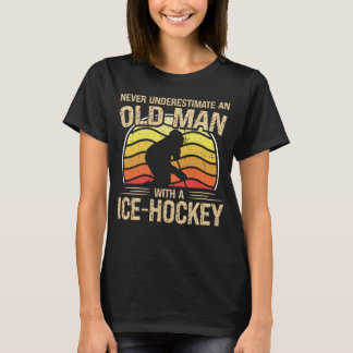 Camiseta Hombres Jugadores De Hockey Sobre Hielo Nunca Sube