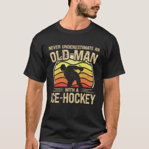 Camiseta Hombres Jugadores De Hockey Sobre Hielo Nunca Sube