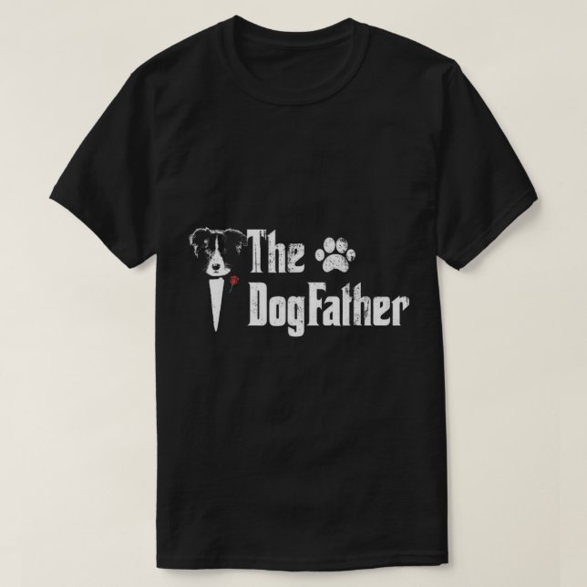 Camiseta Hombres La Cartera De La Frontera De Dogfather Col (Diseño del anverso)