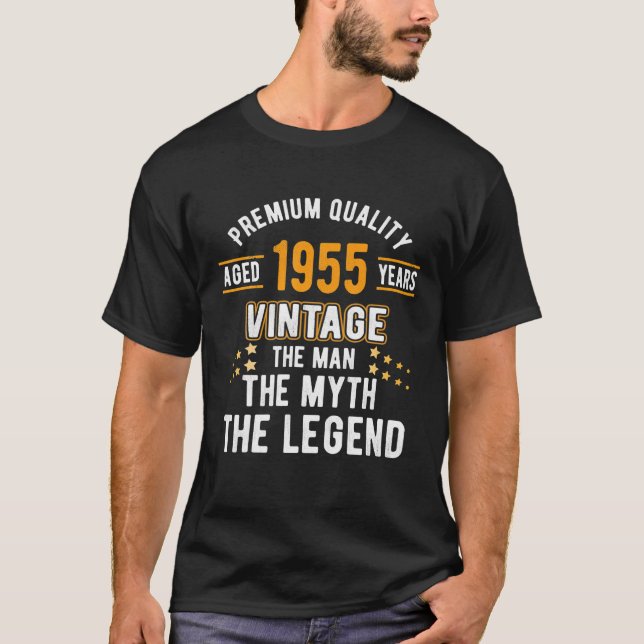Camiseta Hombres La leyenda del mito del hombre 1955 68º cu (Anverso)