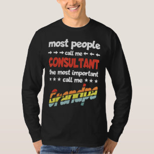 Camiseta Hombres La Mayoría De La Gente Me Llama Consultor