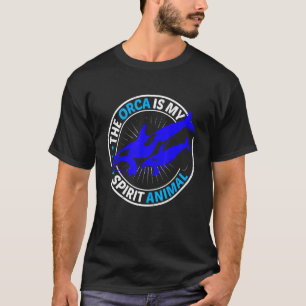 Camiseta Hombres La Orca Es Mi Espíritu Animal Orca