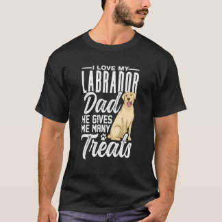 Camiseta Hombres Labrador Dad Dog Paw 1