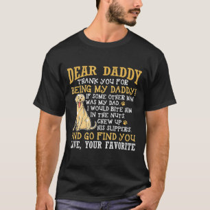Camiseta Hombres Labrador Papá - Querido Papá Gracias