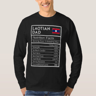 Camiseta Hombres Laotian Dad Nutrition Hacts National Pride