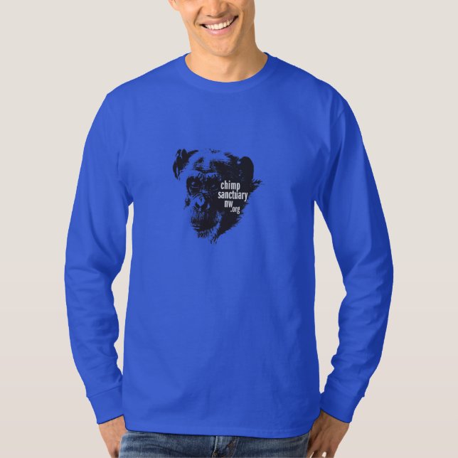 Camiseta Hombres largos de la manga/camisa unisex del (Anverso)