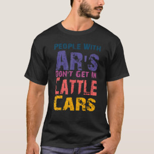 Camiseta Hombres Las Personas Con AR No Entran En Vagones D