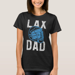 Camiseta Hombres Lax Helmet Lacrosse Player Lax Dad