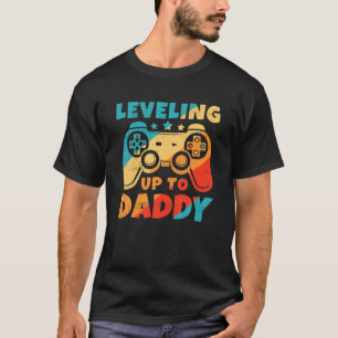 Camiseta Hombres Levantándose A Papi Gamer Dad Pregnancy An