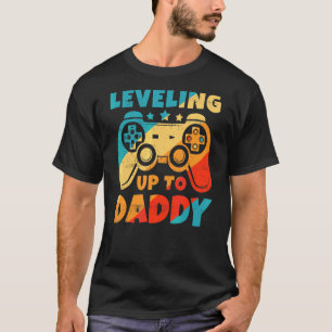 Camiseta Hombres Levantándose A Papi Gamer Dad Pregnancy An