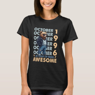 Camiseta Hombres Leyenda Octubre 1996 28º cumpleaños Guay B