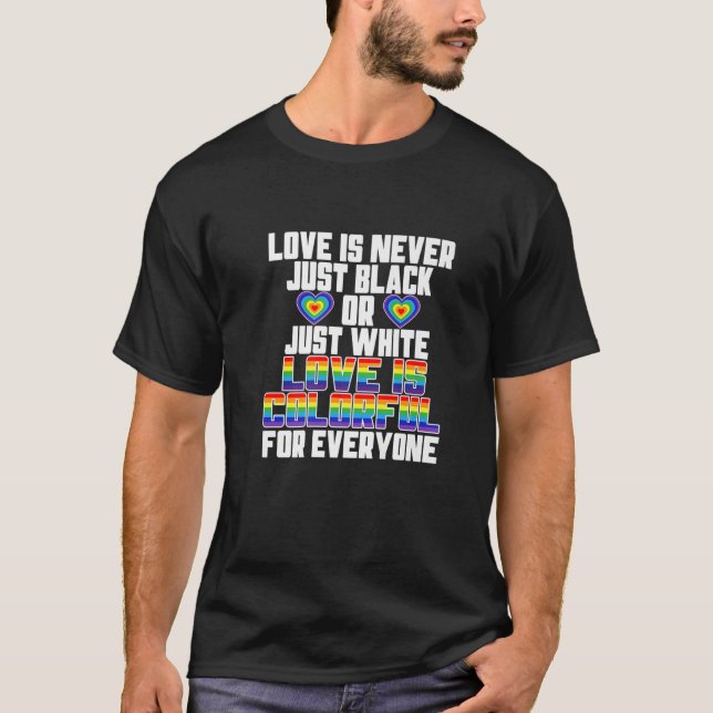 Camiseta Hombres LGBT Aliado Arcoiris Bandera del Orgullo G (Anverso)