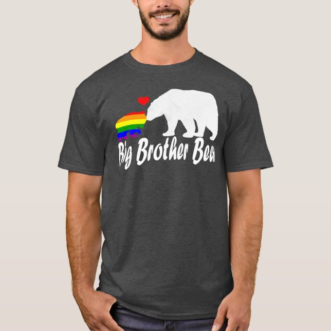Camiseta Hombres LGBT Gran Hermano Ocupan Orgullo Gay Derec (Anverso)