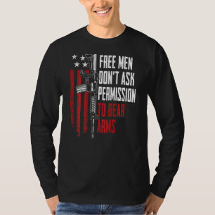 Camiseta Hombres Libres No Piden Permiso Para Llevar Armas