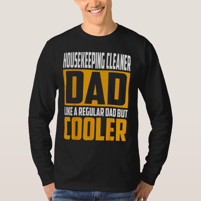 Camiseta Hombres limpiadores de casa papá como papá común (Anverso)