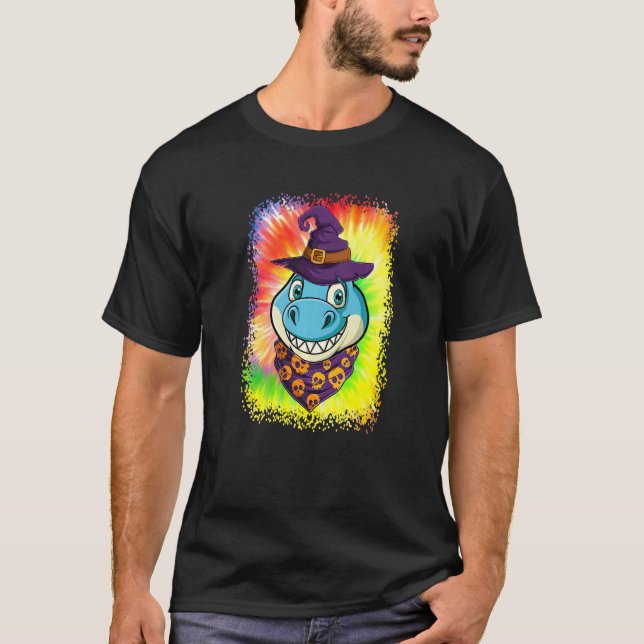 Camiseta Hombres lindos Dinosaurios usan calavera y gorra d (Anverso)