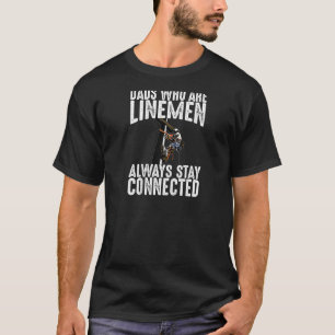 Camiseta Hombres Lineman Papa Dad