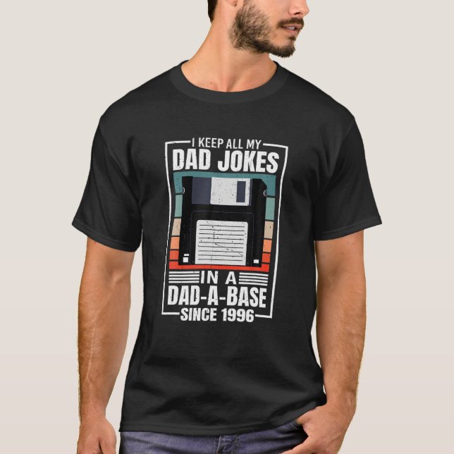 Camiseta Hombres, Llevo A Mis Chistes A La Base De Papá Des (Anverso)