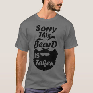 Camiseta Hombres Lo siento Esta barba se toma divertido ama