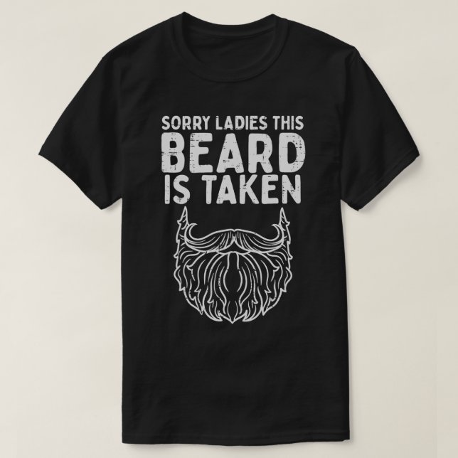 Camiseta Hombres Lo Siento Señoras Barba Tomada Día de San  (Diseño del anverso)
