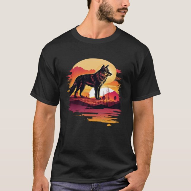 Camiseta Hombres Lobo Y Lobo Mujeres Niños 29 (Anverso)