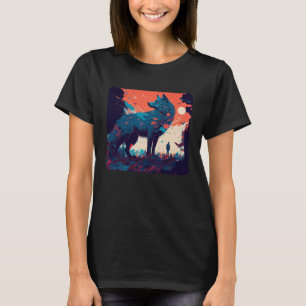 Camiseta Hombres Lobo Y Lobo Mujeres Niños 5