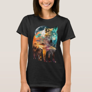 Camiseta Hombres Lobo Y Lobo Mujeres Niños 56