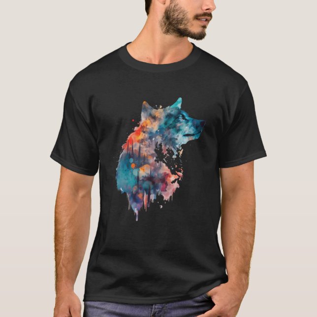 Camiseta Hombres Lobo Y Lobo Mujeres Niños 58 (Anverso)
