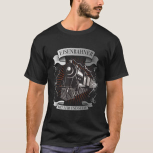 Camiseta Hombres Locomotora de vapor tren conductor de tren