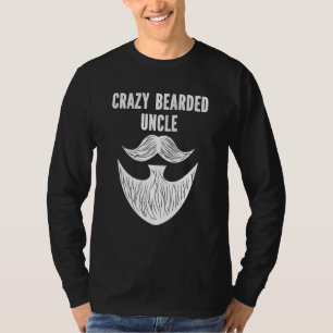 Camiseta Hombres Locos Con Cabello Tío Barba Cultivando Hum