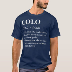 Camiseta Hombres Lolo Definición Abuelo Filipino Gran Graci