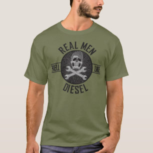 Camiseta Hombres Los hombres de verdad huelen como diesel -