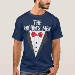 Camiseta Hombres Los Hombres Del Novio Cuadrilla Despedida 